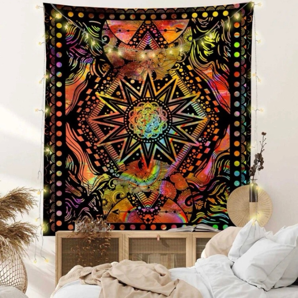 mandala print tapestry